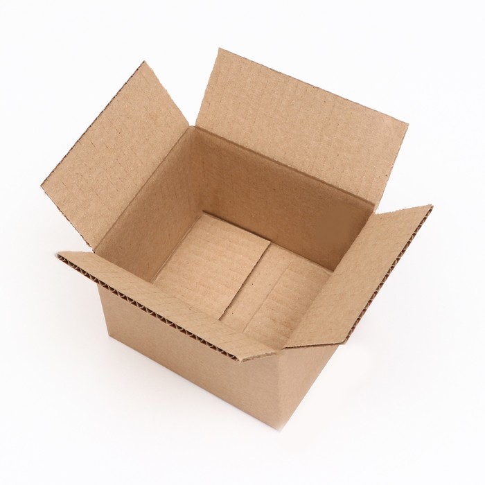 Коробка складная, бурая, 16 х 13 х 10 см - Фото 1