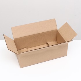 Коробка складная, бурая, 31,5 х 16 х 10 см