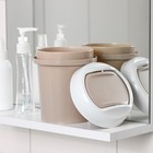 Контейнер для мусора настольный Palm, 1 л, d=13 см, h=15.5 см, бежевый - Фото 3