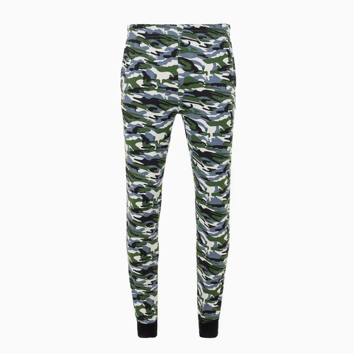 Брюки мужские, цвет серо-зелёный камуфляж, размер 48 58477