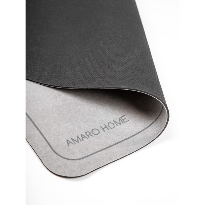 Коврик для посуды с абсорбирующим эффектом AMARO HOME, 40х60см, цвет серый - фото 1907576760