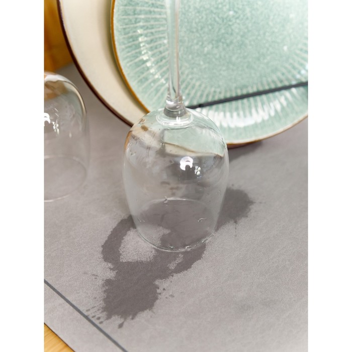 Коврик для посуды с абсорбирующим эффектом AMARO HOME, 40х60см, цвет серый - фото 1885510609