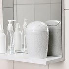 Контейнер для мусора настольный Tule, 1 л, d=11.2 см, h=17.5 см, светло-серый - Фото 1