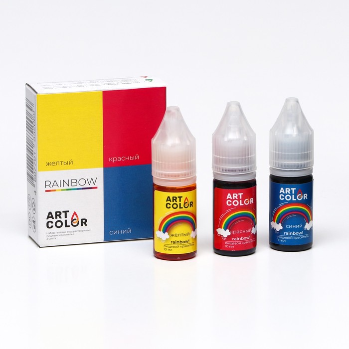 

Набор красителей Art Color Rainbow 3 цвета (1 упаковка)