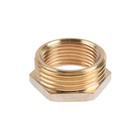 Футорка OTMO, 1" х 3/4", наружная/внутренняя резьба, никелированная латунь (комплект 10 шт) - фото 43008628