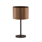 Настольная лампа SAGANTO 1, 1x60Вт E27, цвет коричневый - фото 4295244