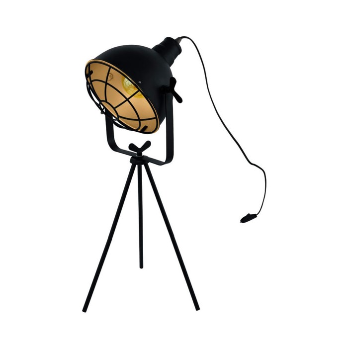 Настольная лампа Cannington, 1x60Вт E27, цвет чёрный