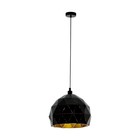 Светильник Roccaforte, 1x60Вт E27, цвет чёрный - фото 4227412