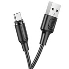 Кабель Borofone BX41, Type-C - USB, магнитный, 2.4 А, 1 м, PVC оплётка, чёрный - Фото 3
