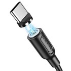 Кабель Borofone BX41, Type-C - USB, магнитный, 2.4 А, 1 м, PVC оплётка, чёрный - Фото 4