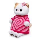 Мягкая игрушка «Ли-Ли в вязаном платье с сердцем», 24 см - Фото 2