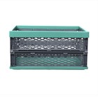 Ящик складной, пластиковый, 47,5 × 34,5 × 23 см, на 30 кг, зелёно-серый - фото 24059307