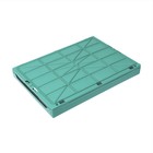 Ящик складной, пластиковый, 47,5 × 34,5 × 23 см, на 30 кг, зелёно-серый - фото 9859841