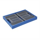 Ящик складной, пластиковый, 47 × 34 × 23 см, на 30 кг, сине-серый - Фото 5