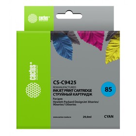 Картридж Cactus CS-C9425 №85, для HP DJ 30/130, 29мл, голубой