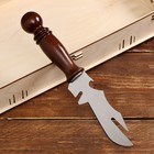 Набор с шампурами подарочный "Шафран", 8 предметов, в деревянной коробке, шампуры 50см - фото 24398488