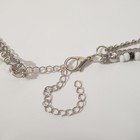 Кулон на декоративной основе «Инь-Ян» мармеладные мишки, цвет чёрно-белый в серебре, L=55 см - Фото 3