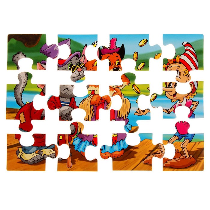 Макси-пазл «Сказки», 12 элементов, МИКС 39945