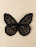 Аппликация для одежды «Бабочка», текстильная, 3.5×4 см, 10 шт., чёрная - Фото 3