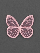 Аппликация для одежды «Бабочка», текстильная, 3.5×4 см, 10 шт., розовая - Фото 2