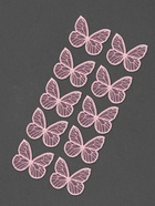 Аппликация для одежды «Бабочка», текстильная, 3.5×4 см, 10 шт., розовая - Фото 3