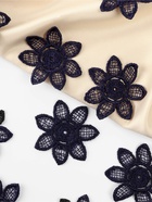 Аппликация для одежды «Цветок», кружевная, d=4.5 см, 10 шт., синяя - Фото 2