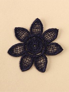 Аппликация для одежды «Цветок», кружевная, d=4.5 см, 10 шт., синяя - Фото 3