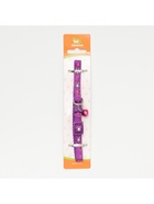 Ошейник двухслойный с фастексом "Зайки", 30 х 1 см, фиолетовый - фото 31841037