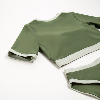 Купальник раздельный MINAKU с топом, цвет зелёный, размер 46