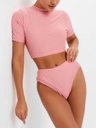 Купальник раздельный MINAKU с топом, цвет розовый, размер 42 - фото 805133195