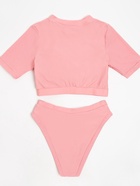 Купальник раздельный MINAKU с топом, цвет розовый, размер 42 - фото 805133202