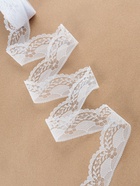 Кружево капроновое, 40 мм, 10±1 м, белое - Фото 2