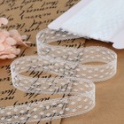 Кружево капроновое, 15 мм × 10 ± 1 м, цвет белый - Фото 1