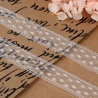 Кружево капроновое, 15 мм × 10 ± 1 м, цвет белый - Фото 2