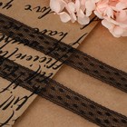 Кружево капроновое, 15 мм × 10 ± 1 м, цвет чёрный - Фото 2