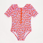 Купальник слитный детский MINAKU с воротничком, рост 140-146 - Фото 6