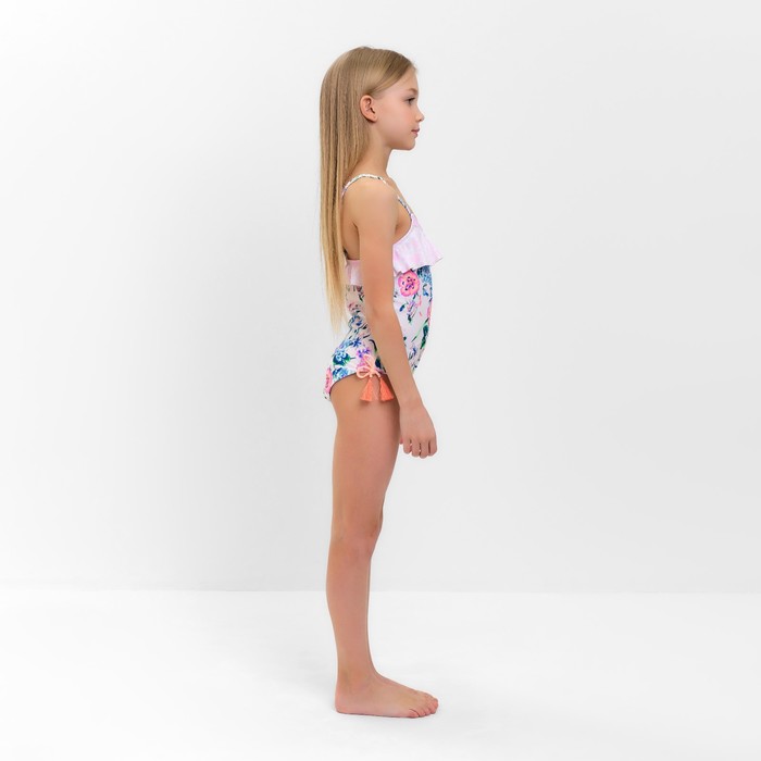 Купальник слитный детский MINAKU, с декором, рост 122-128 см