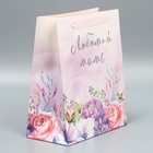 Пакет подарочный ламинированный вертикальный, упаковка, «Любимой маме», ML 27 х 23 х 11,5 см - Фото 2