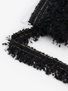 Тесьма декоративная «Твидовая», односторонняя, 35 мм, 5±0.5 м, чёрная - Фото 1