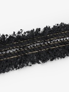 Тесьма декоративная «Твидовая», односторонняя, 35 мм, 5±0.5 м, чёрная - Фото 2