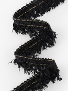 Тесьма декоративная «Твидовая», односторонняя, 35 мм, 5±0.5 м, чёрная - Фото 3