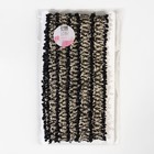 Тесьма декоративная «Твидовая», двусторонняя, 30 мм, 5±0.5 м, чёрная, белая - Фото 3