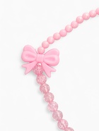 Набор детских украшений Выбражулька «Бантик», 2 предмета: бусы, браслет d=5 см розовый - Фото 3