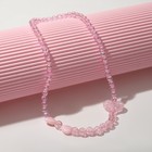 Бусы детские «Выбражулька» бантик с сердечком, цвет розовый - Фото 1