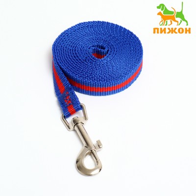 Поводок 2 м × 1.5 см, сине-красный