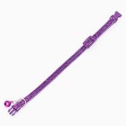 Ошейник "Шик", 33 х 1 см, фиолетовый - фото 9041215