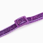 Ошейник "Шик", 33 х 1 см, фиолетовый - фото 9041218