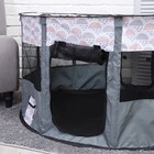 Вольер для животных, тентовый с узором, круглый, 110 х 55 см, серый - фото 21907475