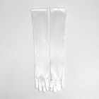 Карнавальные перчатки, цвет белый, длинные - Фото 4