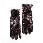 Карнавальные перчатки ажурные, цвет черный, короткие - Фото 4